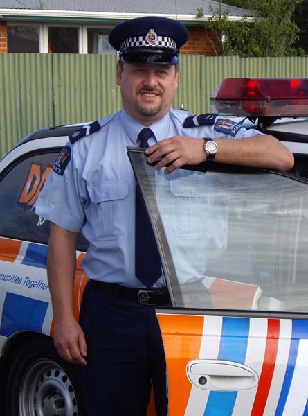 Senior Constable Ian Anderson will become a familiar face on Ripiro Beach this summer. 